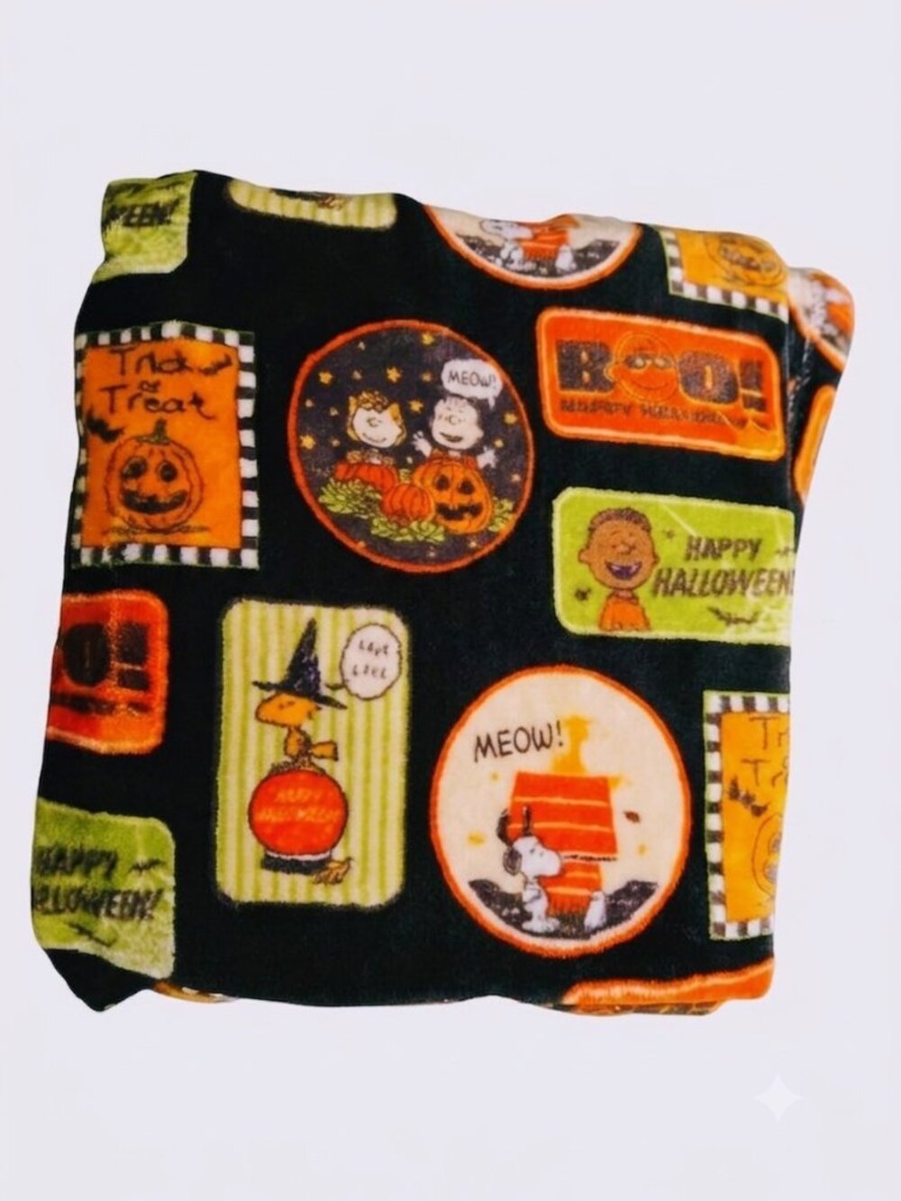 Halloween Snoopy Peanuts Woodstock Twin VelvetSoft Throw Blanket 60x90 New